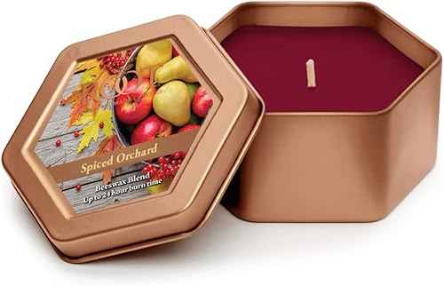 Vista 22 de Root Candles Fall Scented Candles in Travel Tin 24-Hour Honeycomb Traveler Handcrafted Beeswax Blend Candle, 4-Ounce, Ginger Chai