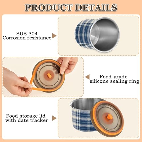Envase Hermético Para Café De Acero Inoxidable 17 oz miniatura 5