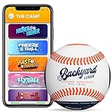 Playfinity Gaming Baseball - Perfect Baseball Gift: Real Ball+Free App with Games. Immersive Sound.
