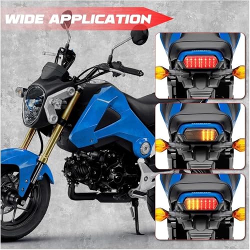 Luz trasera para motocicleta CB 650 F que evita multas y mejora visibilidad de frenado 6