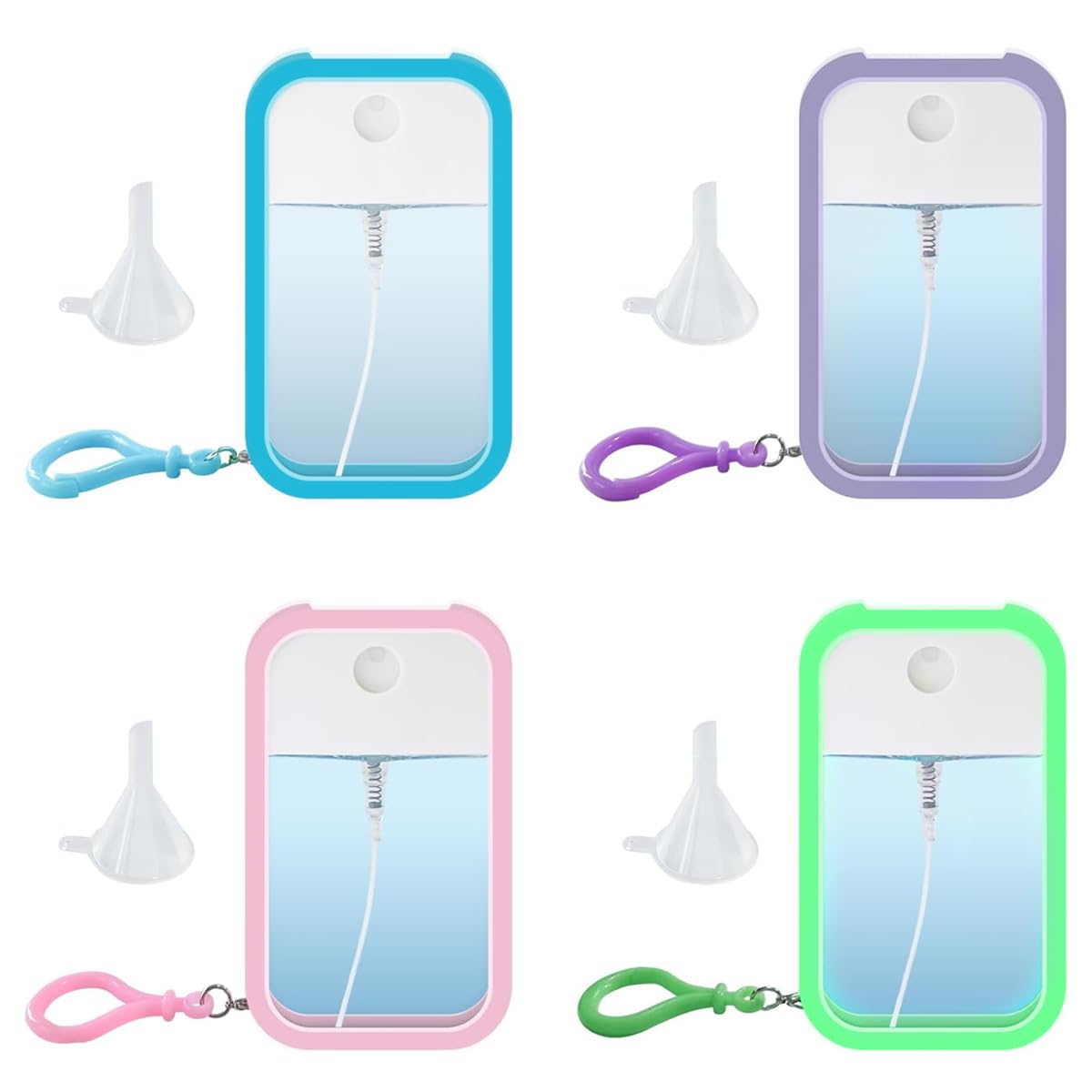 MAYCREATE® 4 PCS Card Spray Bottle Perfume Atomizer 50 ml Portable Card Ultra-Thin Design Refillable Empty Bottles Apply to Travel Can Fill Makeup Toner, Air Fresheners, Alcohol, Hand Sanitizer, etc-image-19