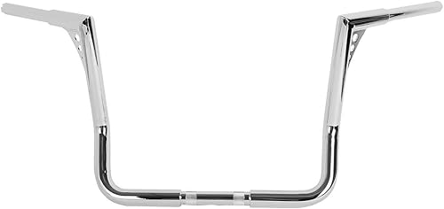 Miniatura 1 de TCMT Barra de gancho cromada de 14 pulgadas con elevación de 1-14 pulgadas para Harley Dressers Baggers Touring CVO Road Glide Street Glide Tri