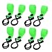 New Lon0167 8pcs 11lb Featured Capacity Hook Loop reliable efficacy Closure Stroller Hanger Fluorescent Green(id:2d0 13 dd 0a1)