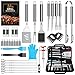 AISITIN Utensilios para Barbacoa Accesorios Barbacoa 35 Piezas Kit Barbacoa Set Acero Inoxidable para Regalos Hombre Camping Barbacoa