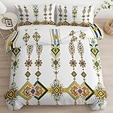 【Facile à nettoyer, Confortable et résistante】Cette Parure de Lit à motif est lavable en machine, lavage à 40°, séchage rapide et tissu infroissable, le repassage est inutile. Garantie grand teint, ne pas blanchir