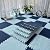 12pcs Carpet Squares Puzzle Floor Mat, Plush Interlocking Carpet Tiles, Anti Slip EVA Foam Jigsaw Floor Tiles, Build A Safe Area for Bedroom Playroom (Blue+Nazy)