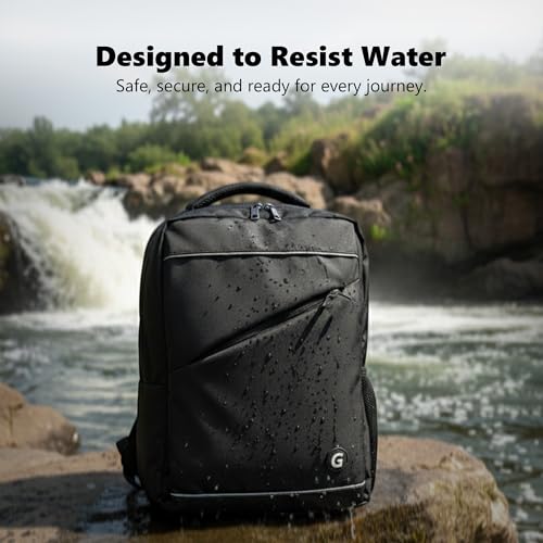 Image of GadgetBite Stealth 20 Litre Laptop Bag with 15.6 Inch Laptop Compartment USB Charging Port and Organiser Pocket Bags for Men Women Boys Office College and Travel with Bottle Pocket - Black