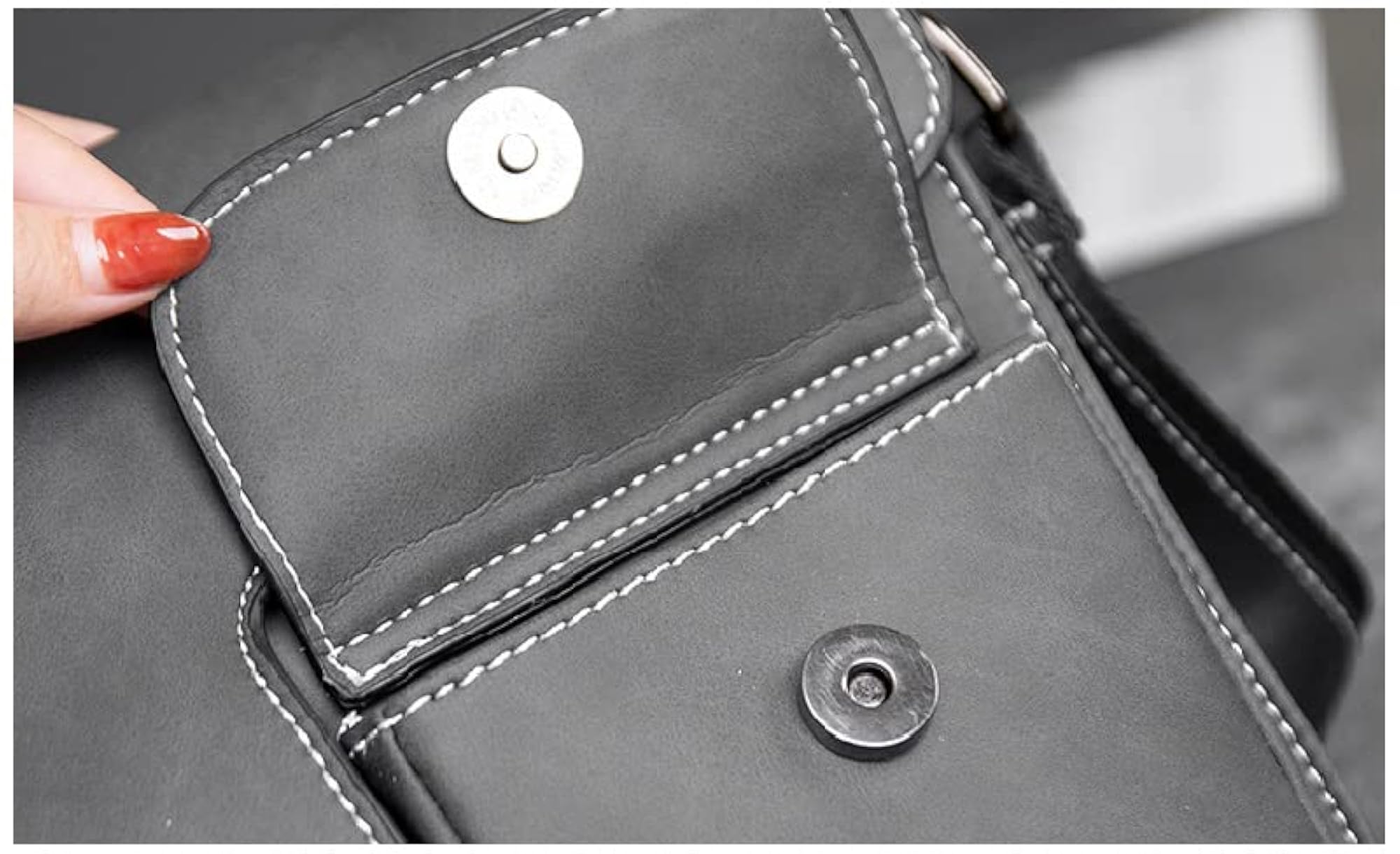 Stylish PU Leather Sling Cross Body Messenger Bag