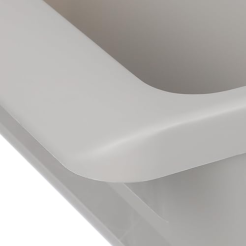 Vista 8 de Cabilock 2 bandejas de almacenamiento para zapatos, zapatero de plástico, organizador de zapatos que ahorra espacio, no requiere montaje