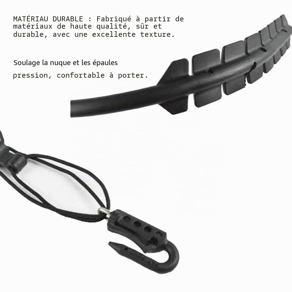 Harnais d'épaule générique pour saxophone Harnais d'épaule ajustable pour saxophones avec crochets en métal et rembourrage doux adapté à Tenor/H Alto/Soprano，Cadeaux pour hommes et femmes