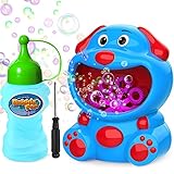 EPCHOO Seifenblasenmaschine für Kinder, Seifenblasen Maschinen Seifenblasen Spielzeug mit Seifenblasenflüssigkeit Süßer Hund Luftblasen Maschine Garten Kinder Spielzeug Outdoor Indoor Geschenk