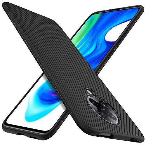 iBetter für Xiaomi Poco F2 Pro Hülle, Ultra Thin Silikon hülle Abdeckung Telefon Case Stoßfest Case Handyhülle Schutzhülle Shock Absorption Backcover passt für Xiaomi Poco F2 Pro Smartphone,Schwarz