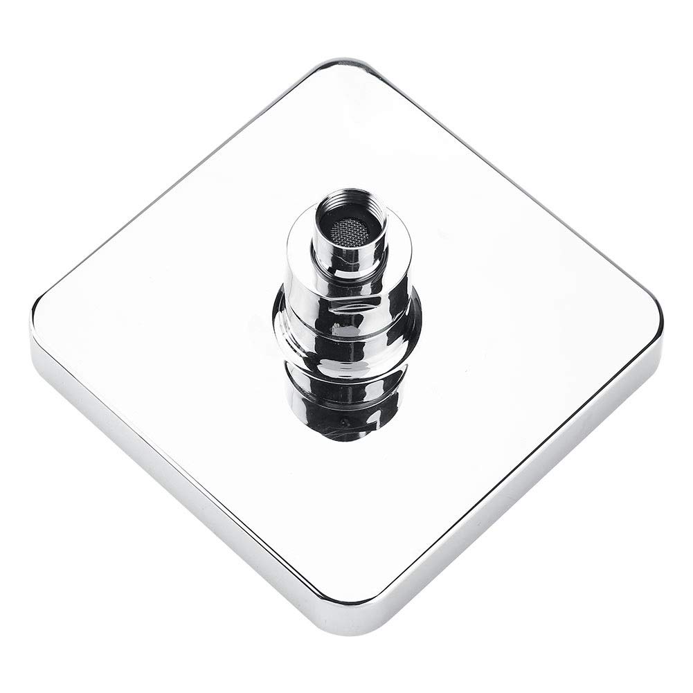 MAGT Soffione Doccia LED, 7 Colori Doccetta a LED con Luci LED Soffione a Pioggia Quadrata per il Bagno