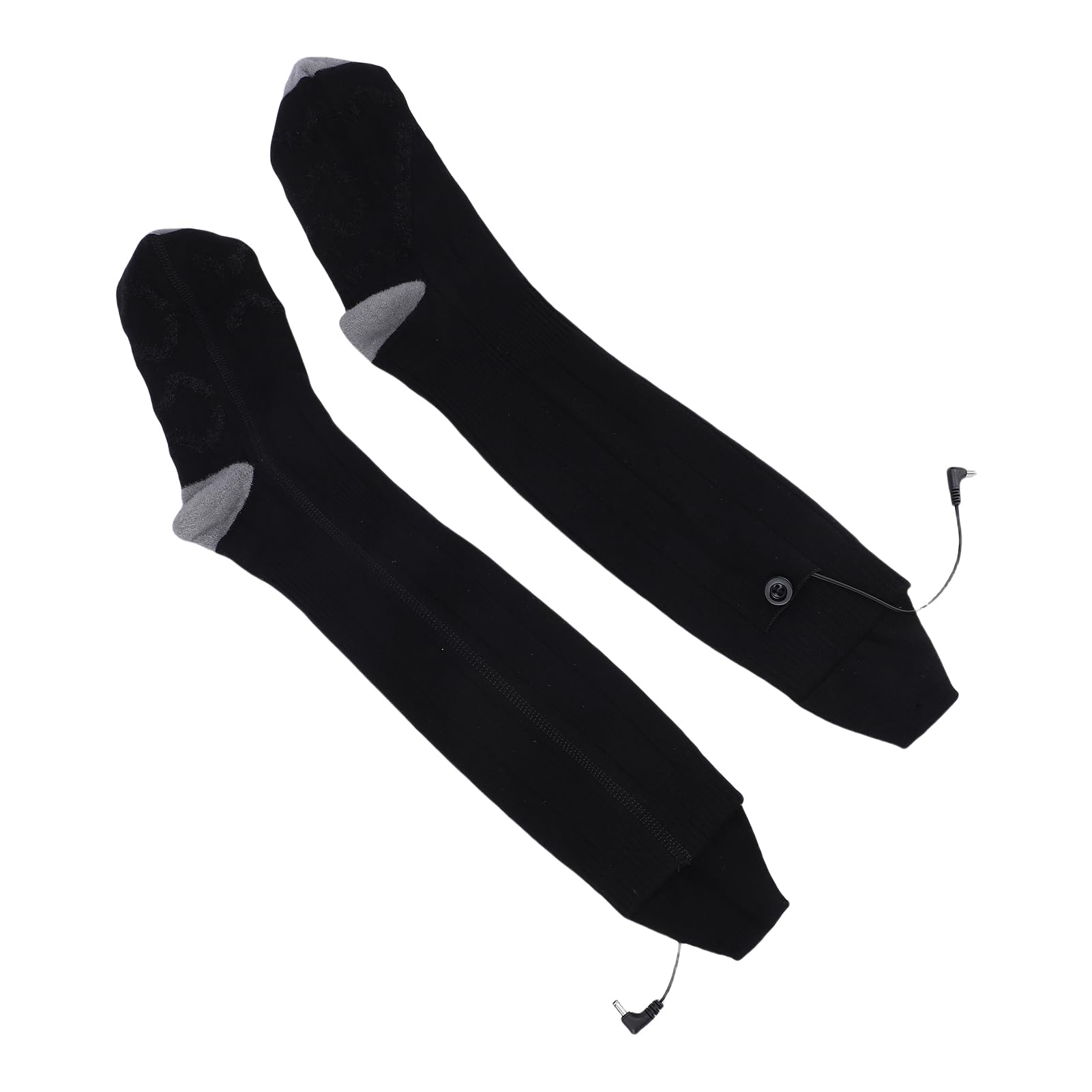 aqxreight Calcetines Calefactables, Calcetines Térmicos Eléctricos con Batería Recargable de 5000 MAh, 4 Ajustes de Temperatura para Calidez Personalizada, Tecnología de Fibra de Carbono de