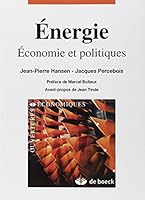 Energie: Economie et politiques 2804161773 Book Cover