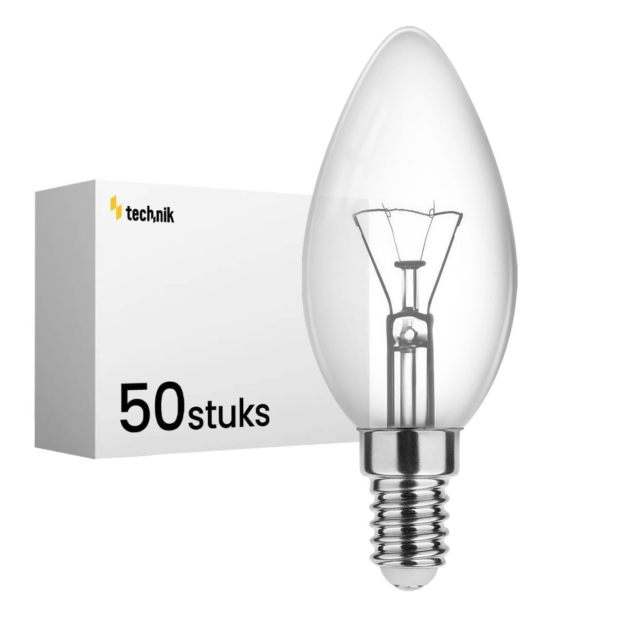 Technik Glühlampe E14 25W 160lm 2700K Warmweiß dimmbar C37, 50 St.
