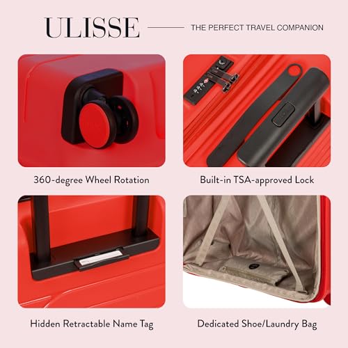 Bric's 30" Expandable Spinner Suitcase - Travel Luggage with TSA-Approved Lock and Hard Shell Exterior - B|Y Ulisse - Red4