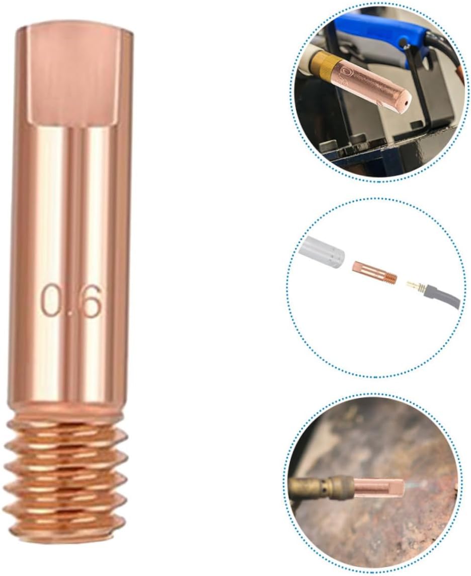 40pcs Welding Contact Tips Gas Nozzles Electric Welder Accessories Replacement Parts Kit for Mig Torches