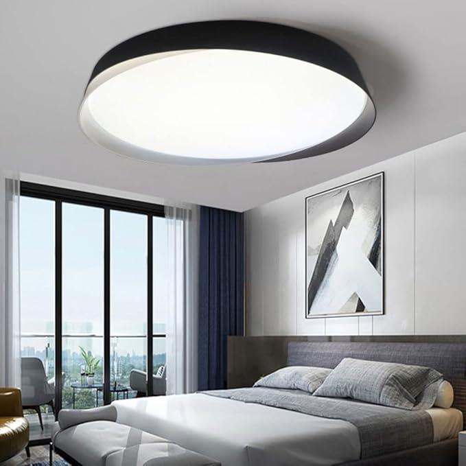 CHUNGYANG LED-plafondlamp In Scandinavische Stijl, Verstelbare Dimbare Plafondverlichting Ingebouwde Installatie Verlichtingsarmatuur Rond, Opbouw Led-plafondlamp Voor Keuken, Woonkamer, Hal photo 2