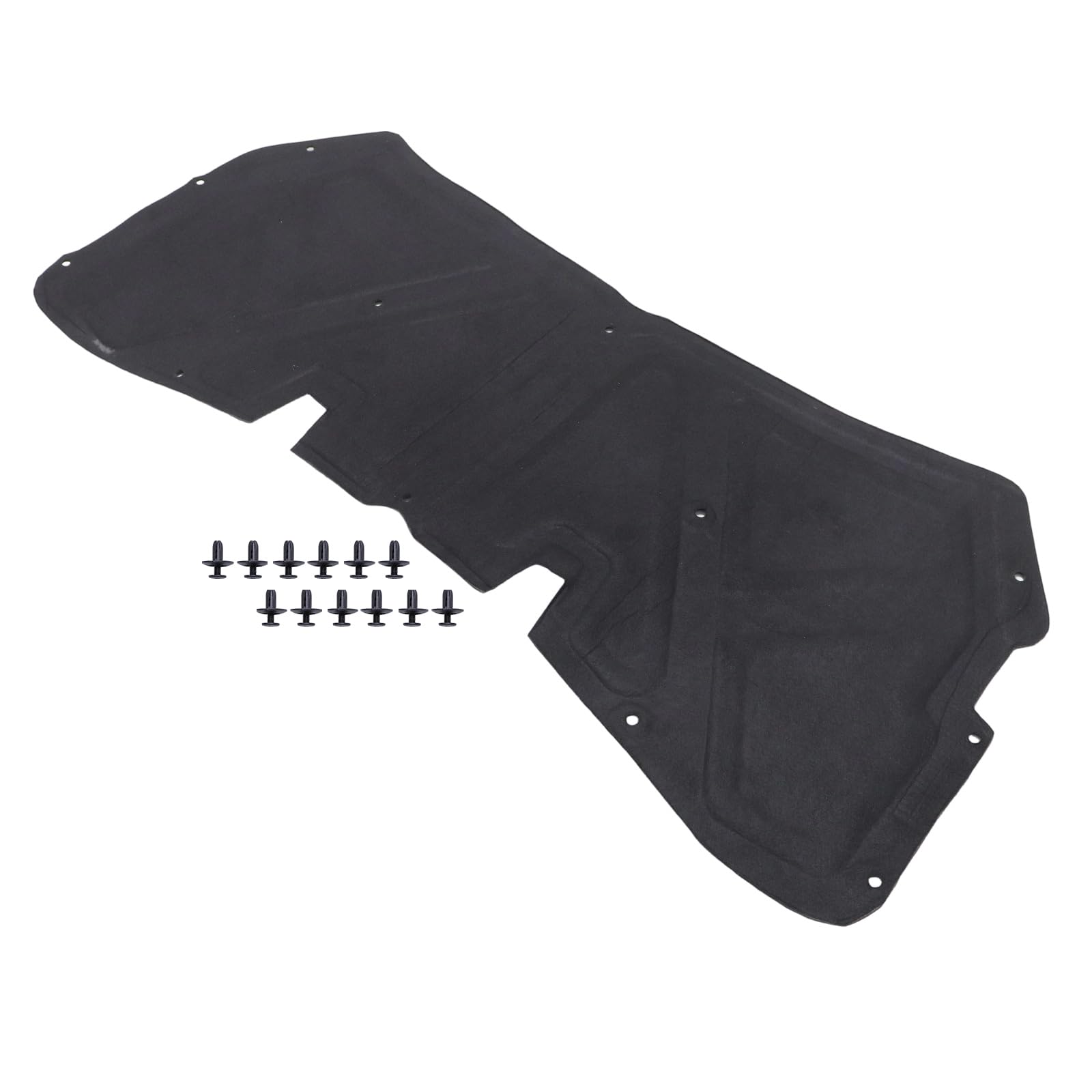 Motorhaubendämmung Dämmmatte mit Clips Kompatibel mit Nissan Qashqai +2 I J10 2007-2010 65840JD000 65840-JD000
