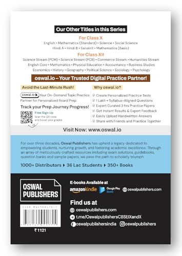 Image of Gurukul by Oswal CBSE Class 12 Science Stream (PCB) 10 Years Solved Papers for 2027 Exam | Yearwise Board Papers 2017-2026 | Physics, Chemistry, Biology & English Core | All Sets Delhi & Outside