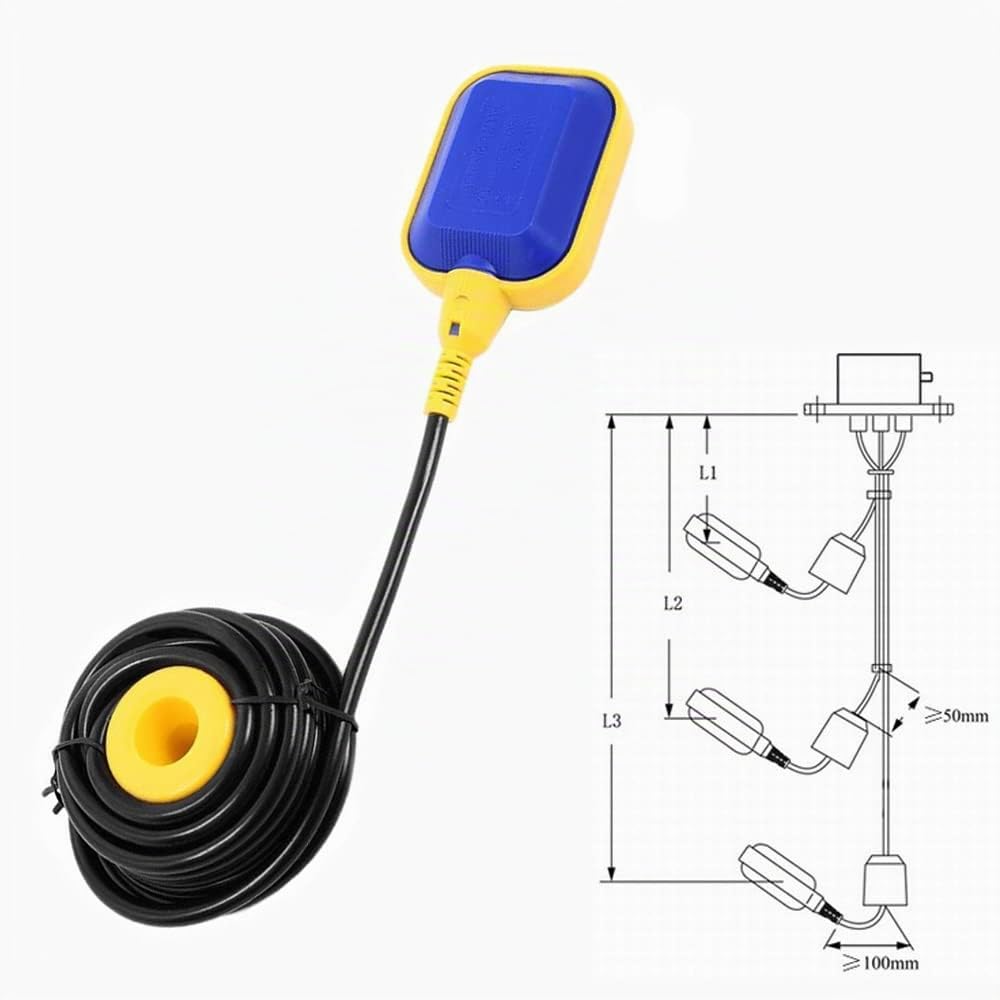 Regolatore del Livello Dell'acqua del Cavo, 5 Metri Regolatore del Livello Dell'acqua del cavo da 250 V 16 A, Cavo regolatore di livello dell'acqua Interruttore