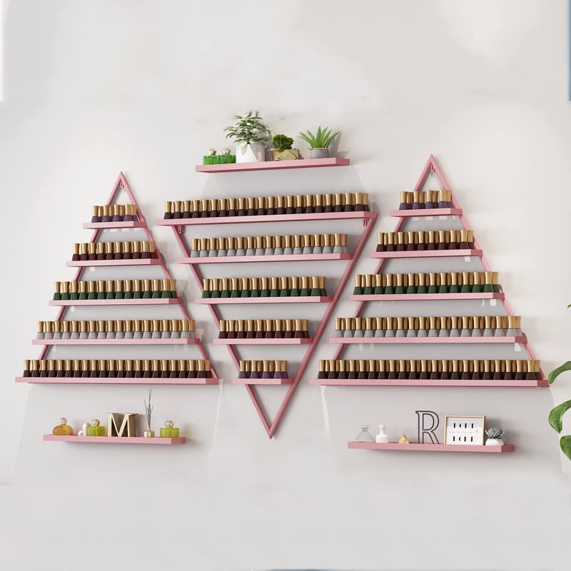 Wall mounted Metal Nail Polish Display Rack Storage Holder for Triangle Nail Polish Bottle nail polish Essential Oil