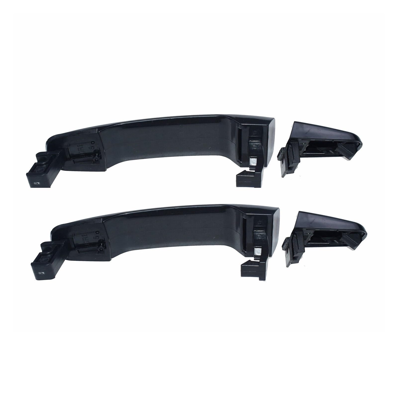Xdworuw for for Equinox for HHR for Pontiac for G6 2.2L 22729814 15835615 22672194 15835616 Exterior Door Handle Black Front Rear LH RH Door Handle Exterior Cover(Rear Left Right)