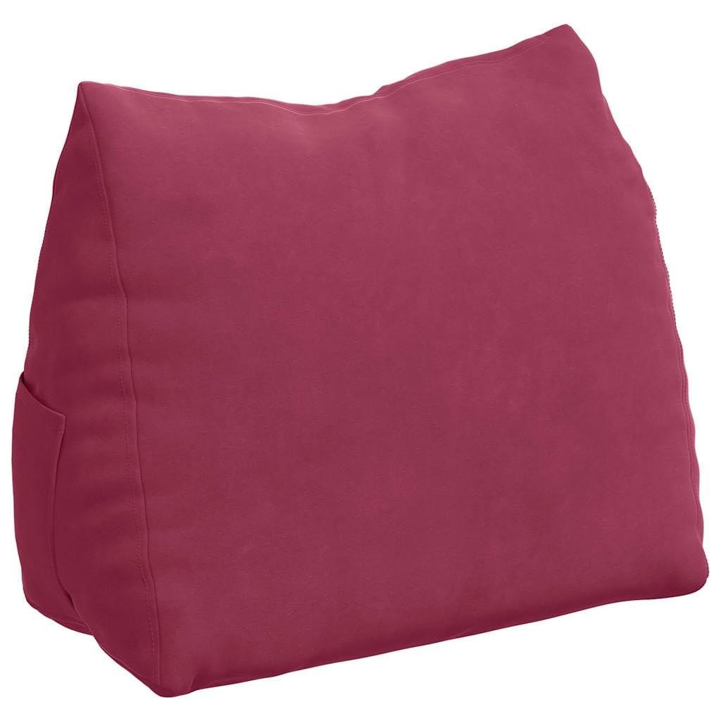 Coussin de dossier en velours avec housse amovible pour votre confort