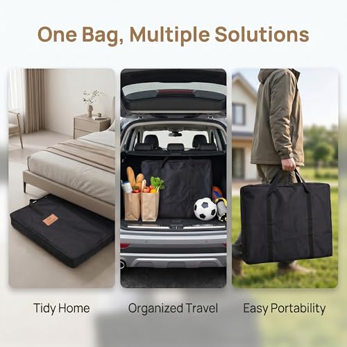 Image of PJYuCien Storage Bag for 24 inchx24 inch Metal Foldable Dog Playpen | 600D Oxford Fabric, 270 Large Zipper, Travel Carry Case for Camping, Park & Home, Waterproof Moisture-Proof