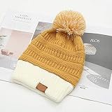 Mütze Beanie Hut Kappe Cap Mütze Frauen Hut Kappe Trendy Chunky Stretch Cable Knit Bonnet Skullies Mütze Soft Knitted Beanies-Color_4