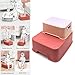 HongK- Maroon Kid,Baby,Toddler Double Up 2 Step Stool Anti-Slip Sturdy Two Step Stool For Potty Training, Bathroom, Kitchen, Toilet Stools, Nursery Furniture [P/N : ET-BABY008-BORPOWDER]