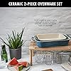 Amazon.com: Staub Ceramic Rectangular Baking Dish Set, Casserole Dish ...