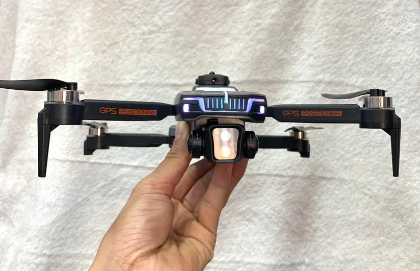 Image of dRoNe wItH hD DuAl cAmErA BrUsHlEsS MoToR, oNe cLiCk tAkEoFf /lAnDiNg FlIp rOlLiNg gEsTuRe cOnTrOl wI-Fi cAmErA ReMoTe cOnTrOl sTuNnInG PhOtOs dRoNe-1080-4K (WZ-40)