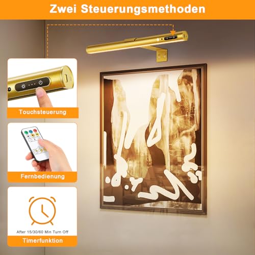 Luz LED con sensor de movimiento ENCOFT recargable de 40cm para armario 5
