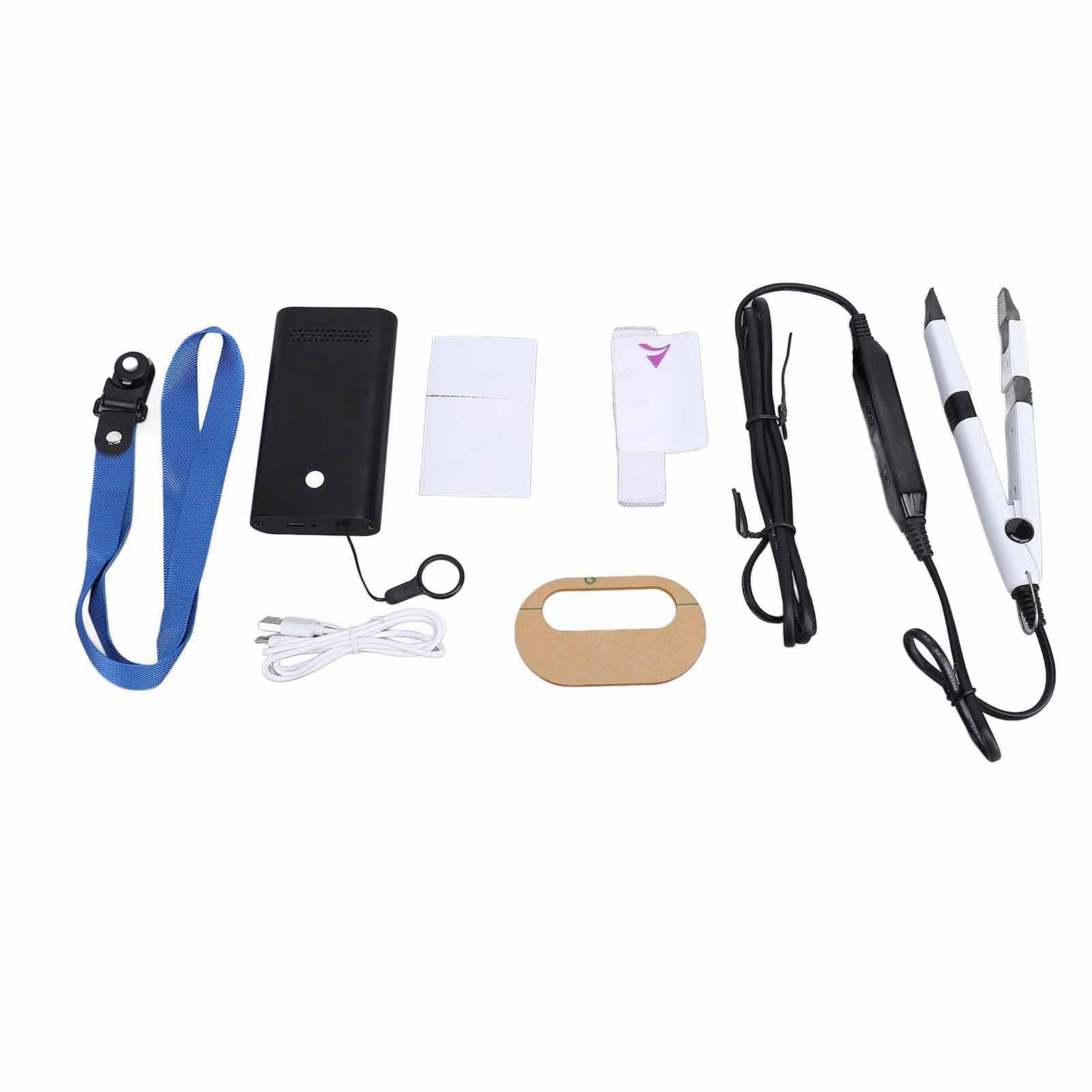 Light Hair Extension Machine, 15W V Light Hair Extension Kit Hair Extensions Kit with Glue Removal Machine Wig Extension Fast Curing Hair Extension Glue V Light for Home