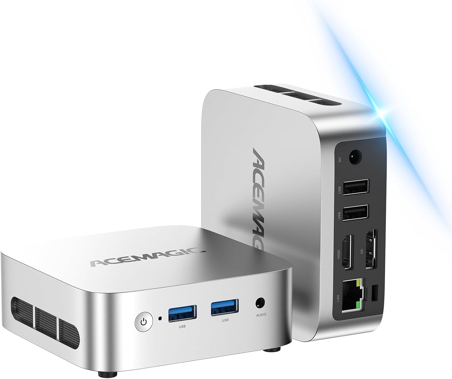 ACEMAGIC Mini Pc 11 Pro, Processor N97 (Beat N100/N150) up to 3.4 GHz Mini Computers, 16GB DDR4 256GB SSD, 4K Dual Display WiFi BT VESA Micro Small Pc for Business and Home, Mini Desktop