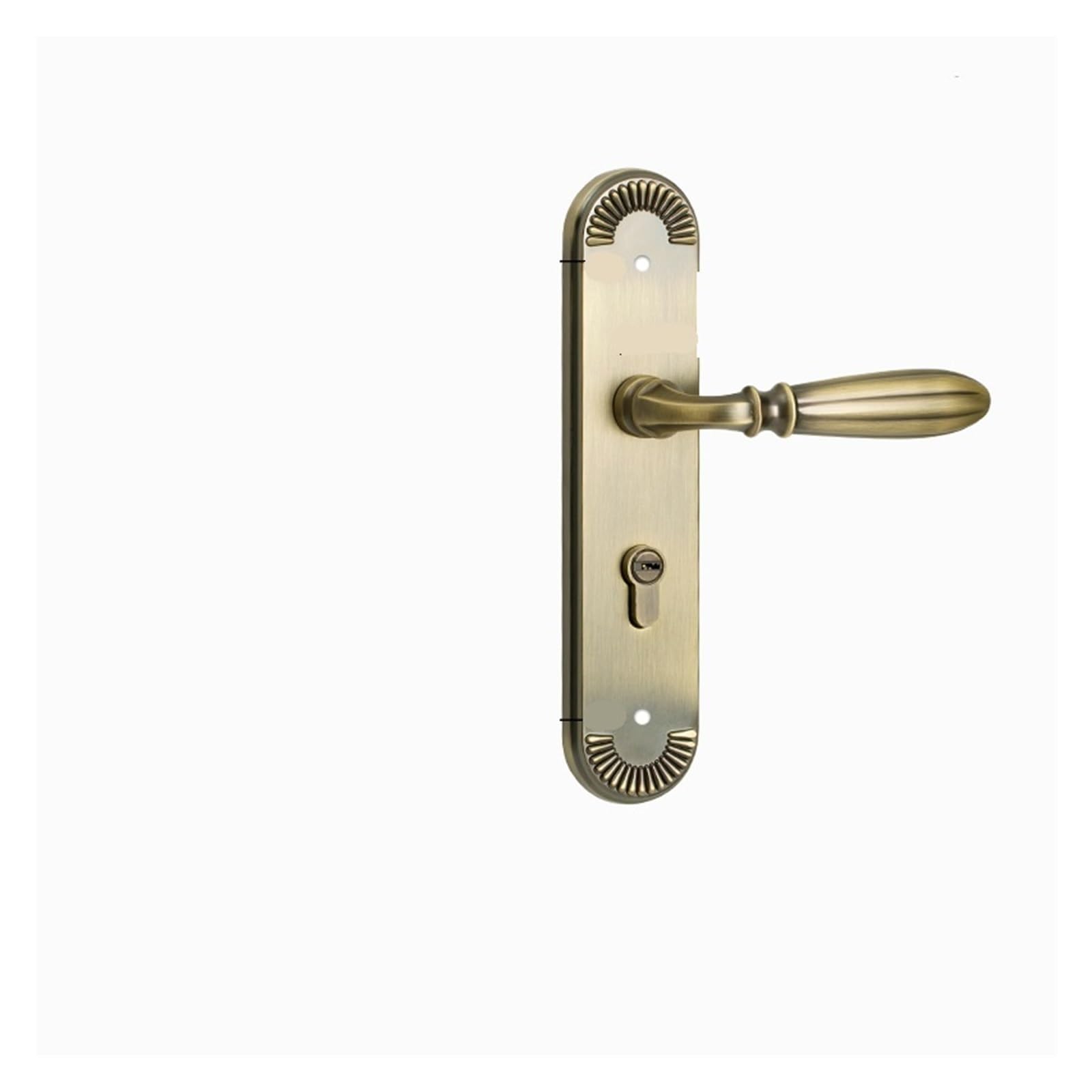 Serrure silencieuse pour porte en bois avec poignée solide