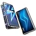 Produktbild HaptiCover Hülle für Realme 6 Pro Magnetische Handyhülle 360-Grad-Schutz Starke Magneten Aluminium Rahmen Gehärtetes Glas Stoßfest Metall Flip Case