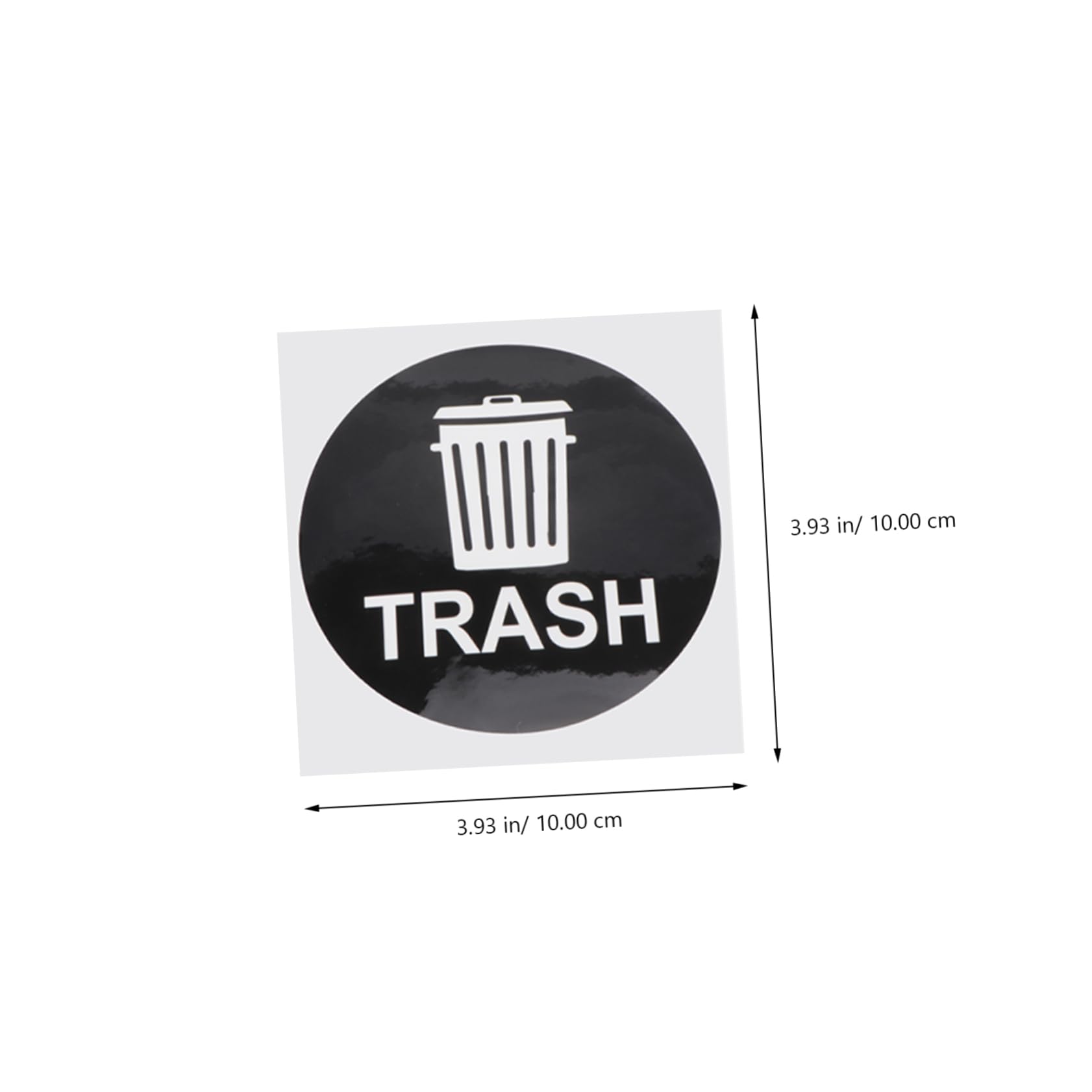 Gogogmee Recycle Sticker for Trash 12pcs Adhesive Trash Can Labels PVC Material Easy to Apply Waterproof for Decor Random Style