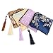 kilofly 12 pc Silk Brocade Tasseled Coin Purse Zipper Jewelry Bag Gift Pouch Set