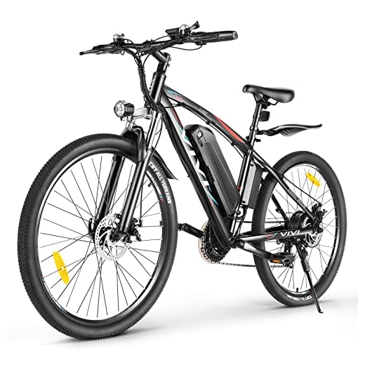 VIVI Electric Bike E-Bike, 27.5'' Electric Mountain Bike, 22MPH 500W Electric Bicycle, Adults Ebike with Removable 48V 10Ah Battery, Shimano 21 Speed Electric Bikes for Adults