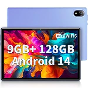 DOOGEE U10 Tablet 10.1 Pulgadas, WiFi 6 Tablet Android 14, 9GB RAM+128GB ROM, 1280 * 800 IPS Tablet PC, TÜV, Face ID, OTG, 5060mAh, Bluetooth 5.0, 8MP+5MP, Púrpura