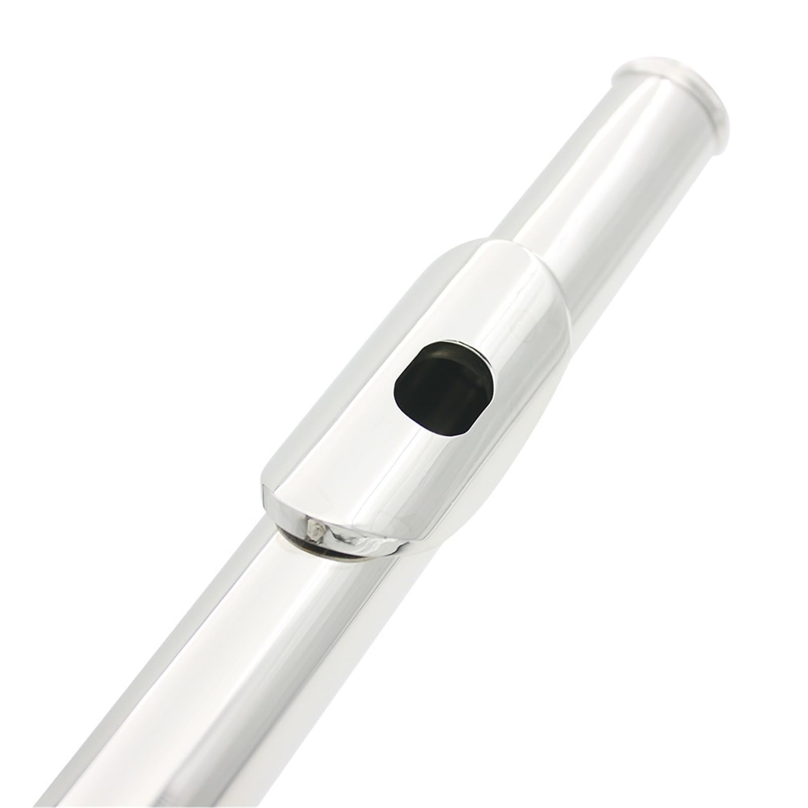 Flauto strumenti musicali Chiave E Per Flauto A Tono C 16 Fori In Ottone Bianco Nichelato Argento I Principianti Si Esercitano Suonare(Type 1)