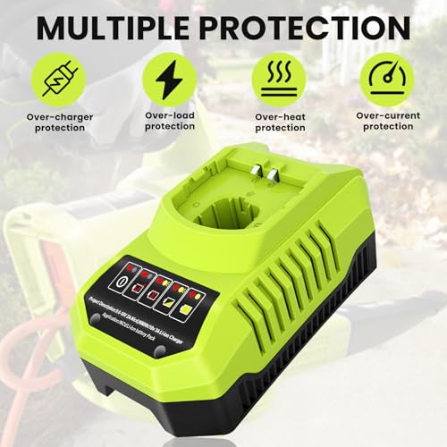 Image of Reoben P117 Rapid Charger Replacement for Ryobi 18Volt Charger Compatible with Ryobi 9.6V-18V Battery P102 P108 P189 P197 P103 P105 P107 P190 P191 PBP002 PBP005