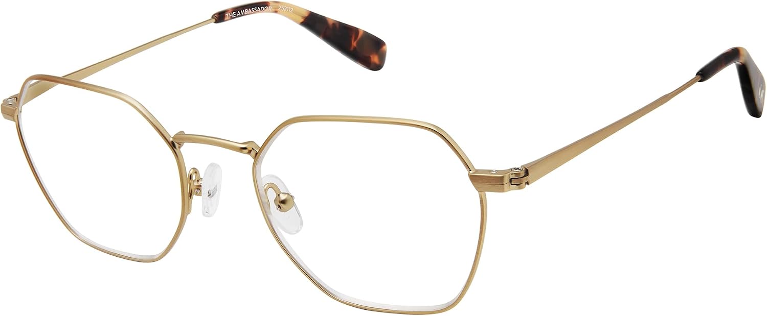Scojo New York 'The Ambassador' Reading Glasses, Handmade Scratch Resistant Readers for Women and Men