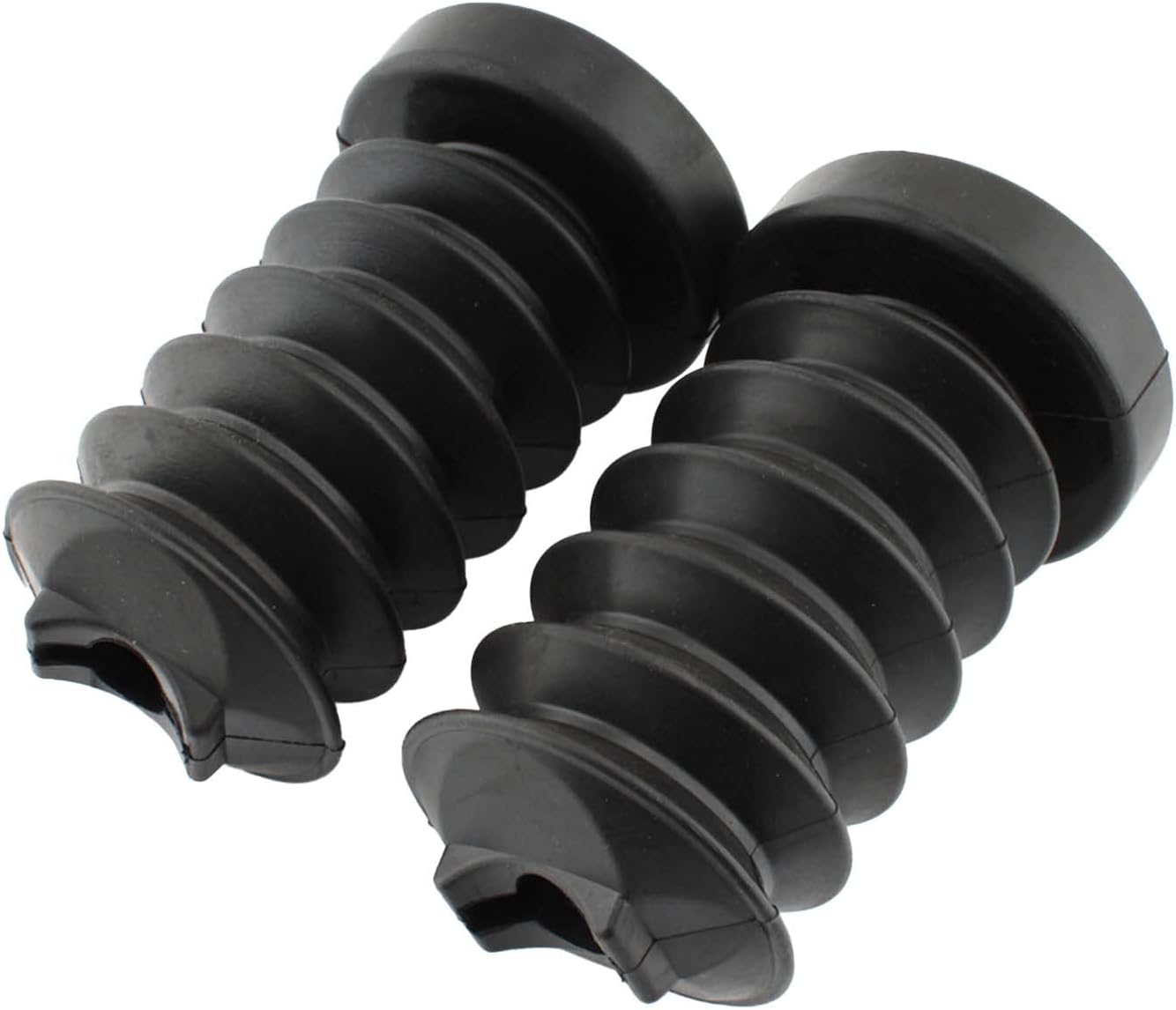 2x Rear Rubber Shock Absorber Fork Cover Boot For Harley Touring FLHR FLHT FLHX