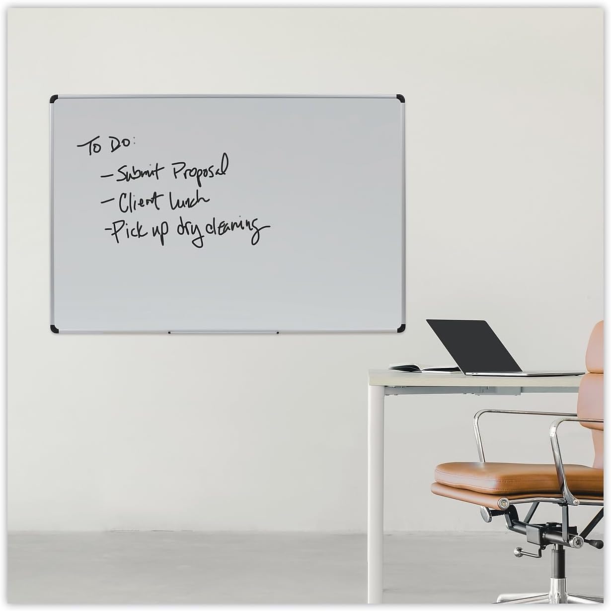 Porcelain Magnetic Dry Erase Whiteboard, 4' H x 6' W