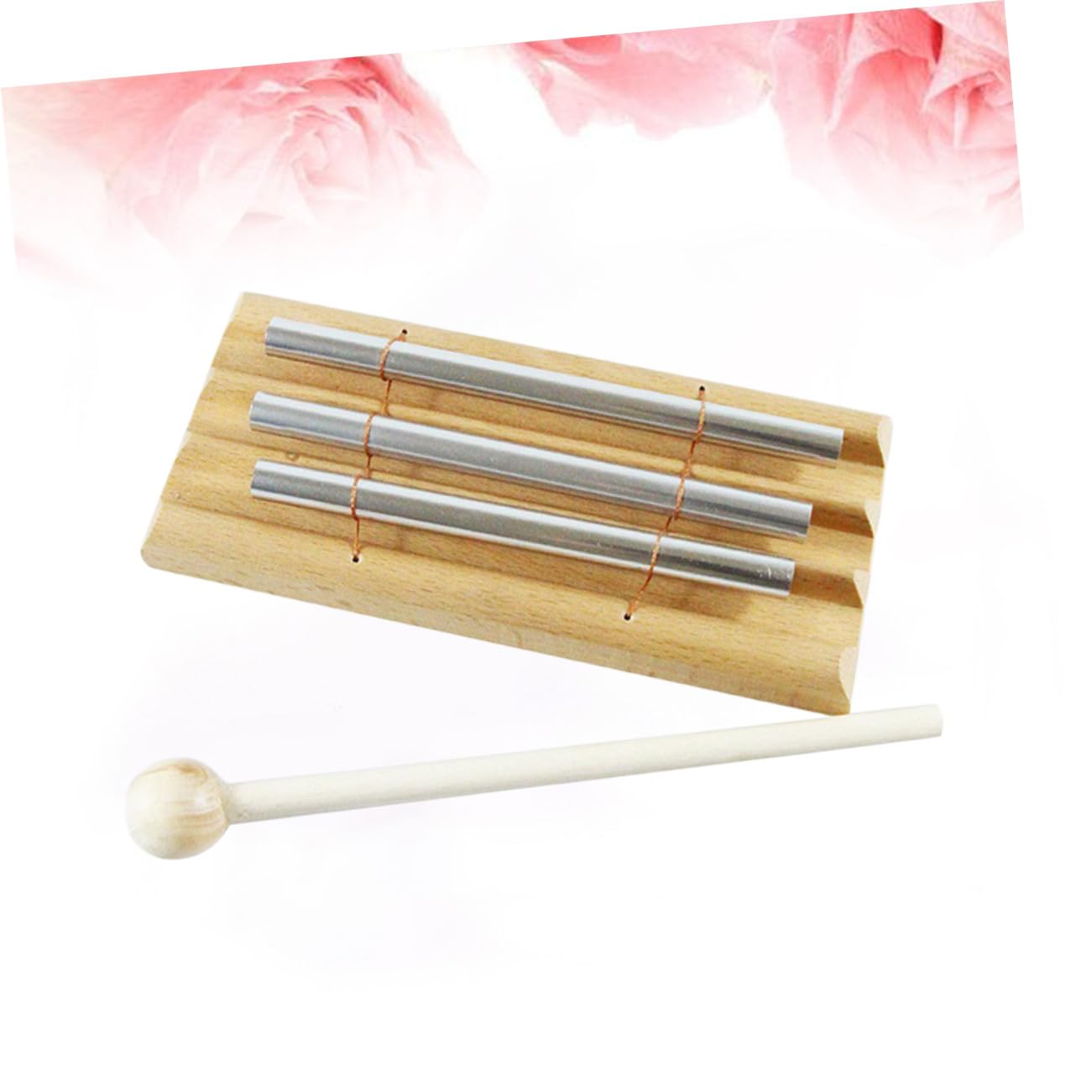 Milisten Strumento Musicale per Bambini con Percussioni in Legno e Metallo, Campanello Trio a 3 Suoni, per Gestione Classe e Meditazione