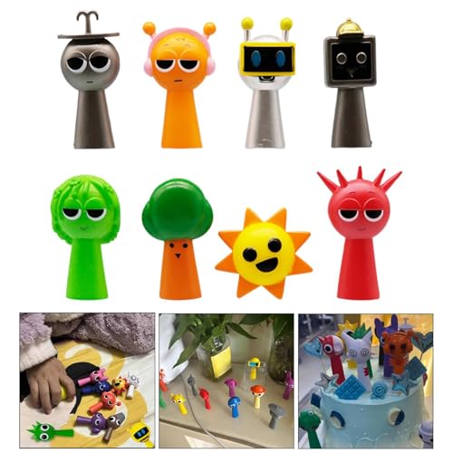 Image of ATORSE Sprunki Figures Set Gift Cute Cartoon Figurines for Kids Adults Fans Friend Style A|Toys & Hobbies